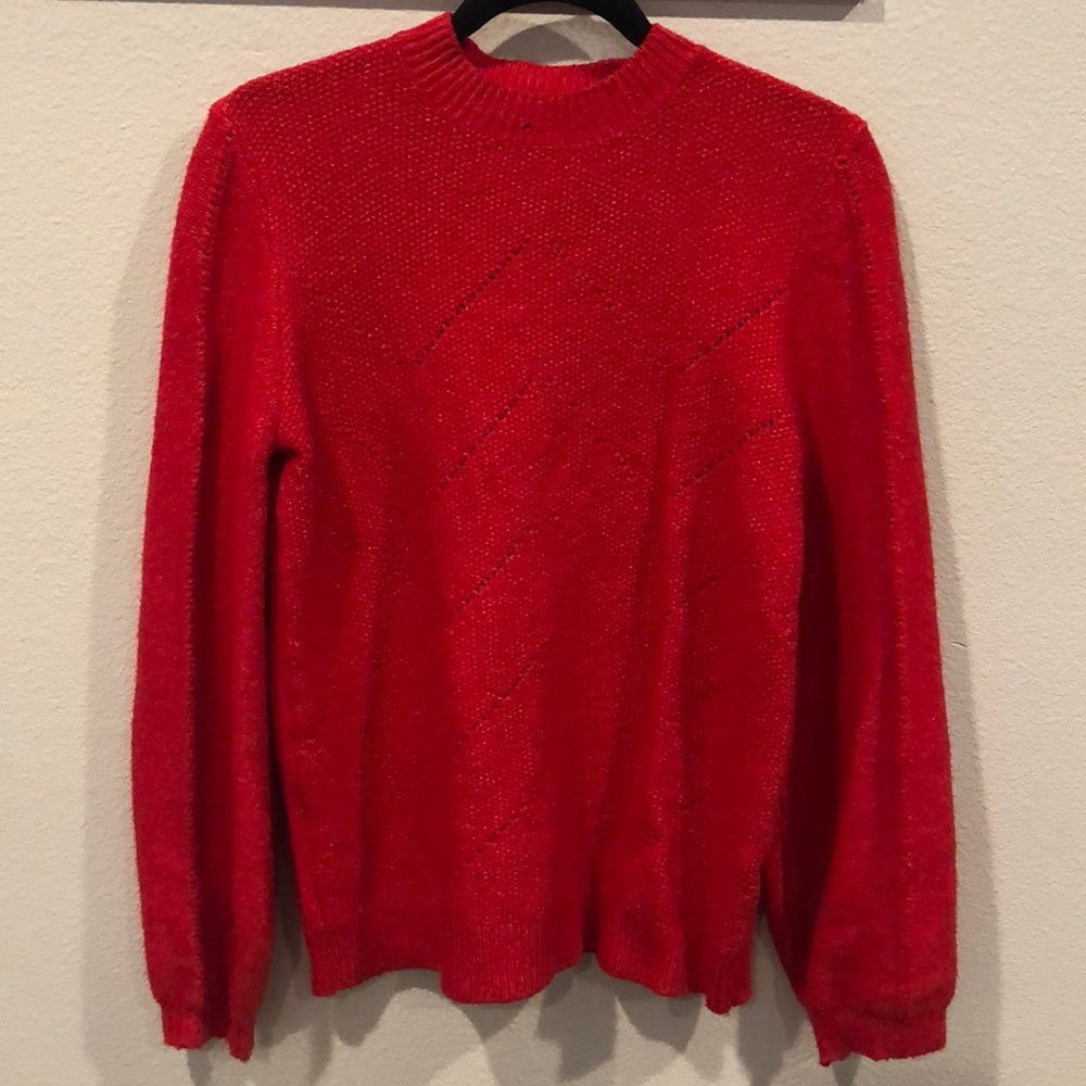 Red knitted Lucky Brand sweater